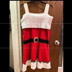 Mrs Santa Claus Red Knit Dress Size 16/18